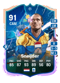 Wesley Sneijder UEFA Heroes (Mens) 91 OVR