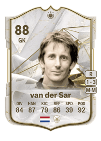 Edwin van der Sar Icon 88 OVR