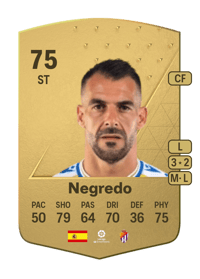 Negredo Common 75 OVR