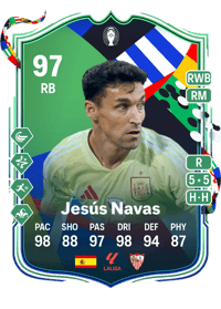 Jesús Navas UEFA EURO Path to Glory 97 OVR