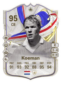 Ronald Koeman Greats of the Game Icon 95 OVR
