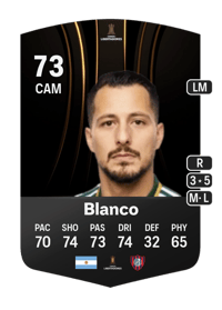 Sebastián Blanco CONMEBOL Libertadores 73 OVR