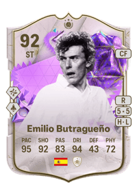 Emilio Butragueño Ultimate Birthday ICON 92 OVR