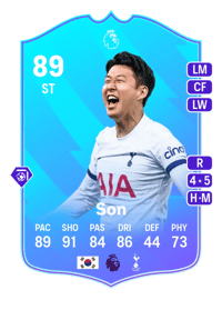 Heung Min Son POTM Premier League 89 OVR