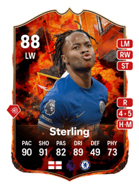 Raheem Sterling FC Versus Fire 88 OVR
