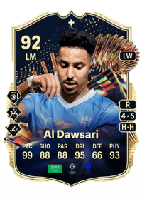 Salem Al Dawsari Team of the Season Plus 92 OVR