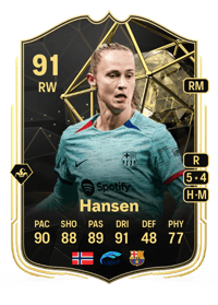 Caroline Graham Hansen Team of the Week 91 OVR