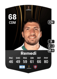 Eric Remedi CONMEBOL Libertadores 68 OVR