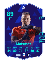 Lautaro Martínez POTM SERIE A 89 OVR