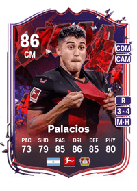 Exequiel Palacios Trailblazers 86 OVR