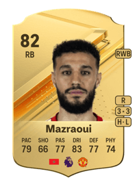 Noussair Mazraoui Rare 82 OVR