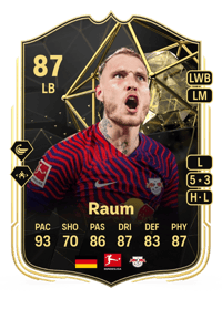 David Raum Team of the Week 87 OVR