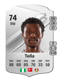 Nathan Tella Rare 74 OVR
