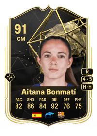 Aitana Bonmatí Team of the Week 91 OVR