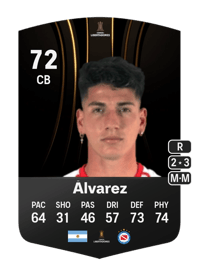 Francisco Álvarez CONMEBOL Libertadores 72 OVR