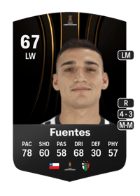 Michael Fuentes CONMEBOL Libertadores 67 OVR