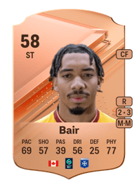 Theo Bair Rare 58 OVR