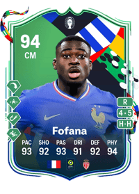 Youssouf Fofana UEFA EURO Path to Glory 94 OVR