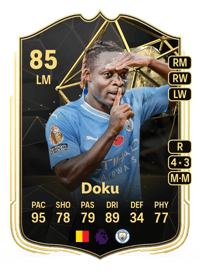 Jérémy Doku Team of the Week 85 OVR
