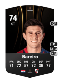 Adam Bareiro CONMEBOL Libertadores 74 OVR