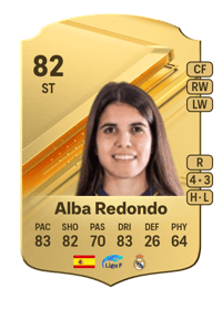Alba Redondo Rare 82 OVR