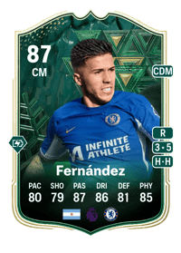 Enzo Fernández Winter Wildcards 87 OVR