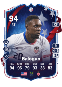 Folarin Balogun Copa América Path to Glory 94 OVR