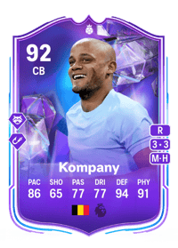Vincent Kompany Fantasy FC Hero 92 OVR