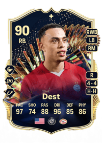 Sergiño Dest Team of the Season Plus 90 OVR