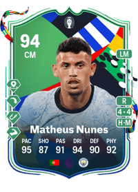 Matheus Nunes UEFA EURO Path to Glory 94 OVR