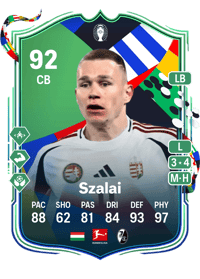 Attila Szalai UEFA EURO Path to Glory 92 OVR