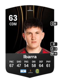 Franco Ibarra CONMEBOL Libertadores 63 OVR