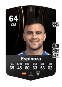 Joseph Espinoza CONMEBOL Libertadores 64 OVR