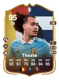 Arthur Theate UEFA EURO Make Your Mark Plus 95 OVR