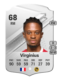 Alan Virginius Rare 68 OVR