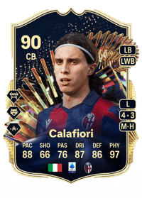 Riccardo Calafiori Team of the Season 90 OVR
