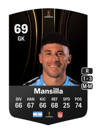 Matías Mansilla CONMEBOL Libertadores 69 OVR