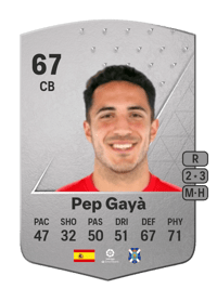 Pep Gayà Common 67 OVR