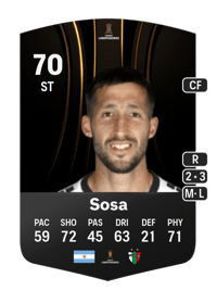 Gonzalo Sosa CONMEBOL Libertadores 70 OVR