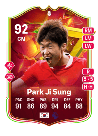 Park Ji Sung GOLAZO Hero 92 OVR