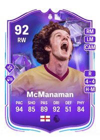 Steve McManaman Fantasy FC Hero 92 OVR