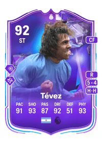 Carlos Tévez Fantasy FC Hero 92 OVR