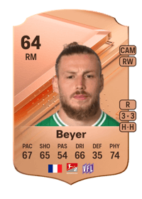 Brian Beyer Rare 64 OVR