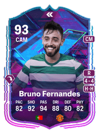 Bruno Fernandes Flashback Player 93 OVR