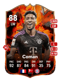 Kingsley Coman FC Versus Fire 88 OVR