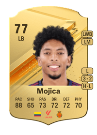 Johan Mojica Rare 77 OVR