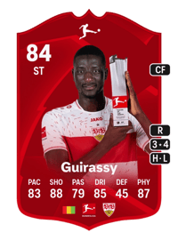 Serhou Guirassy POTM Bundesliga 84 OVR