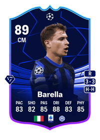 Nicolò Barella UEFA EUROPA LEAGUE TEAM OF THE TOURNAMENT 89 OVR