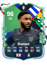 Joe Gomez UEFA EURO Path to Glory 96 OVR