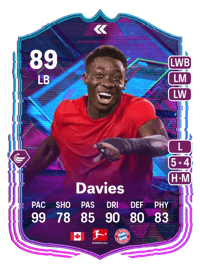 Alphonso Davies Flashback Player 89 OVR